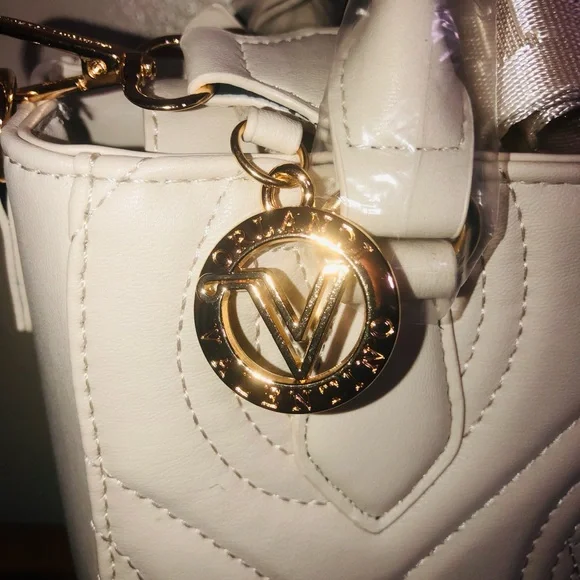 Valentino Orlandi Quilted Cream Mini Bag - Picture 2 of 14